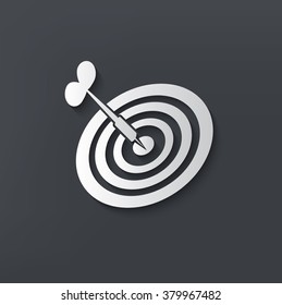 Dart design on clean background,vector