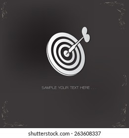 Dart design on old background,vector