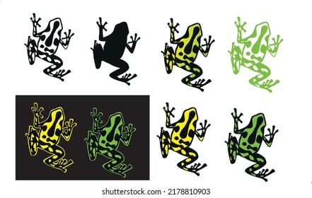 dart frog graphic vector for logo or other  
