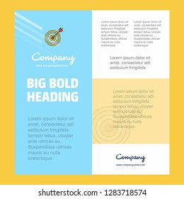 Dart game  Business Company Poster Template. with place for text and images. vector background