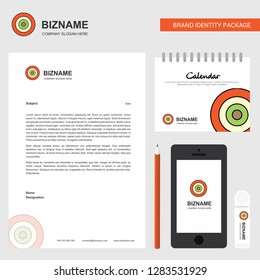 Dart game  Business Letterhead, Calendar 2019 and Mobile app design vector template