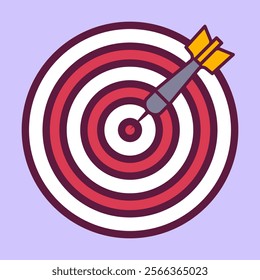 Dart game clipart icon illustration