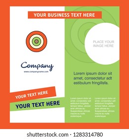 Dart game  Company Brochure Template. Vector Busienss Template