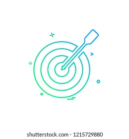 Dart game icon design vector