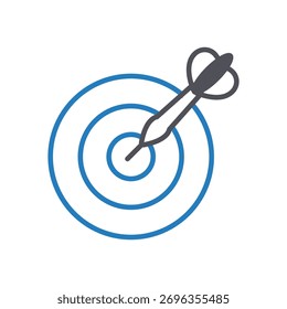 Dart Game Vector icon which can easily modify or edit
