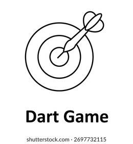 Dart Game Vector icon which can easily modify or edit
