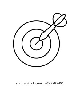 Ícone Dart Game Vetor que pode facilmente modificar ou editar
