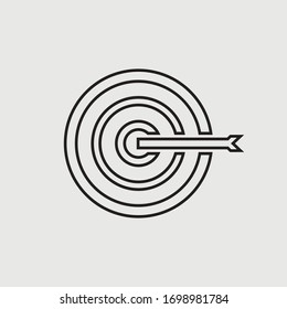 Dart game vector illustration symbol for website and graphic design