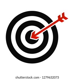 dart game vector illustration, target and strategy icon and symbols