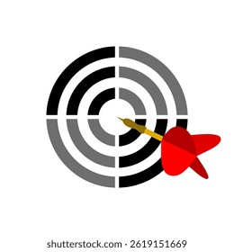 Dart acertando alvo em um cenário de competição lúdica
