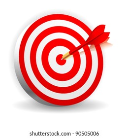Dart Hitting A Target