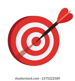 dart hitting target design vector illustration

