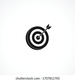 dart icon. dart board icon. archery board icon. target icon on white background for web and mobile 
