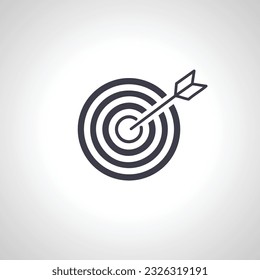 dart icon. dart board icon. archery board icon. target icon.