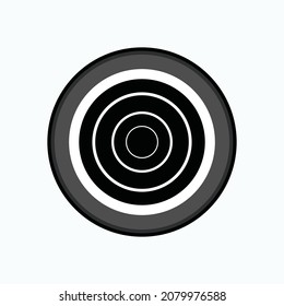 
Dart Icon. Center or Focus, Target Symbol - Vector. 