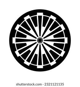 Plantilla de diseño de icono Dart vector aislado