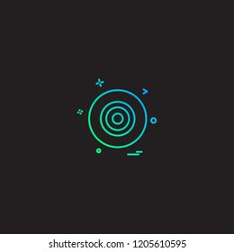 Dart icon design vector 