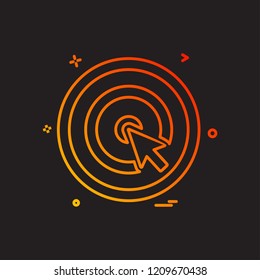 Dart icon design vector