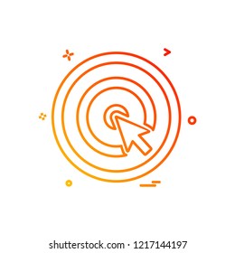 Dart icon design vector