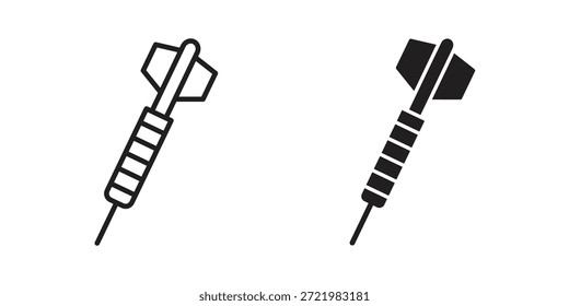 Icono de dardo icono plano simple. Versión Liner - Vector de stock.
