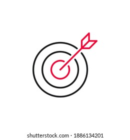 Dart icon flat vector illustration