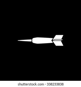 The dart icon. Game symbol. Flat Vector illustration