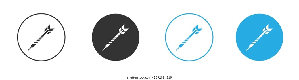 Icono de dardo. Plantilla de diseño de iconos gráficos