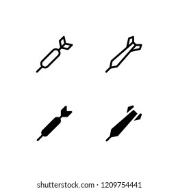 Dart Icon Logo Vector Symbol. Dartboard Icon