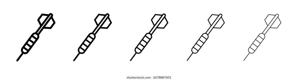 Icono del dardo para el concepto móvil y el Diseño web.