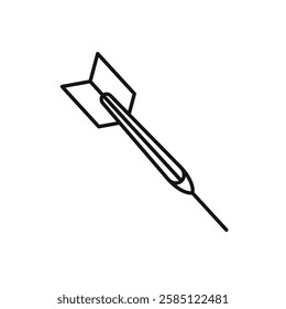 Dart icon. simple thin line vector icon