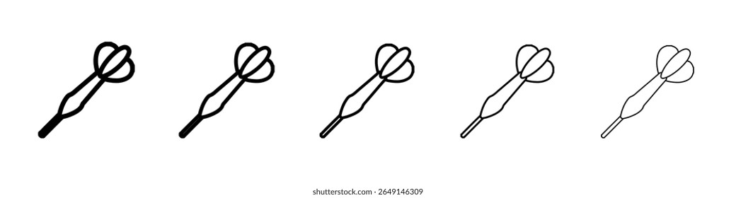 ícone de dardo simples vetor contorno logotipo