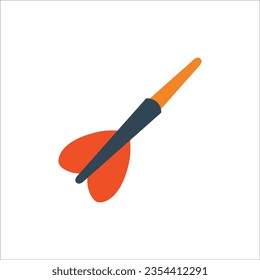 Dart icon. Stock vector illustration isolated on white background.