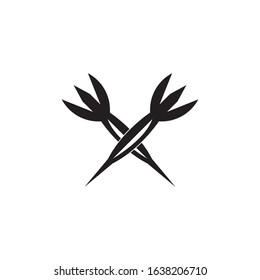 Dart icon and symbol vector template