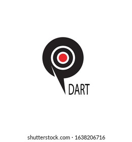 Dart icon and symbol vector template