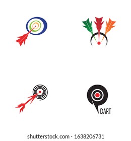 Dart icon and symbol vector template
