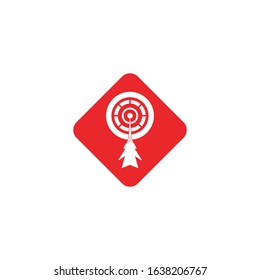 Dart icon and symbol vector template