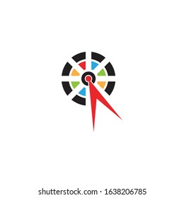 Dart icon and symbol vector template