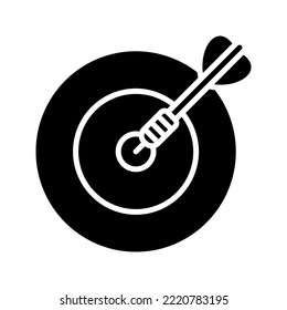 Dart icon. target sign for mobile concept and web design. vector illustration
