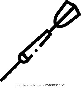 dart icon. Thin Linear Style Design Isolated On White Background