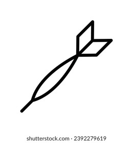 Dart icon vector design template illustration in trendy flat style suitable your design web
