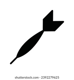 Dart icon vector design template illustration in trendy flat style suitable your design web