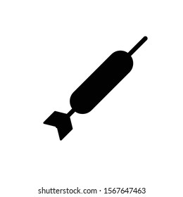 dart icon vector glyph style design