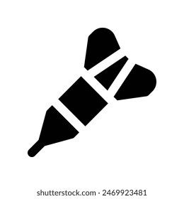 dart icon. vector glyph icon for your website, mobile, presentation, and logo design.
