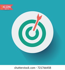 Dart Icon. Vector, illustration, eps10.