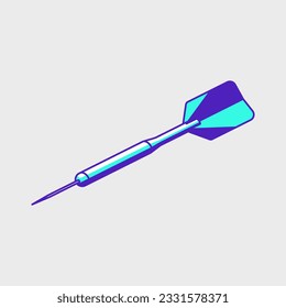 Dart isometric vector icon illustration
