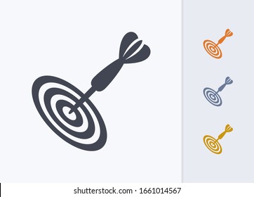Dart On Bullseye - Pastel Stencyl Icons. A professional, pixel-aligned icon.