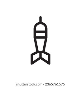 Dart Outline Icon. Dart Icon