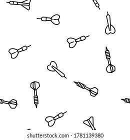 Dart for Play Game Vector Vectorless Muster Thin Line Illustration