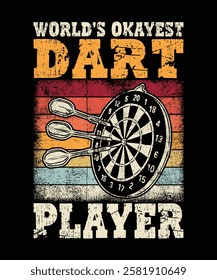 Dart Player Team League Funny Darts T-Shirt Funny dart tshirt design