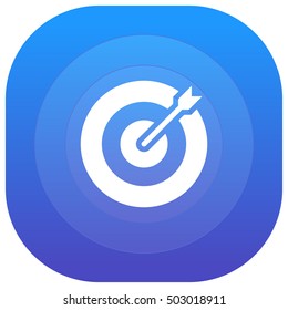 Dart Purple - blue circular UI/UX App Icon / Logo Design